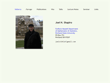 Tablet Screenshot of joelshapiro.org